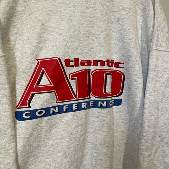 Atlantic 10 Conference Vintage 90s Crewneck Pullover Grey Men’s 2XL - Picture 7 of 8